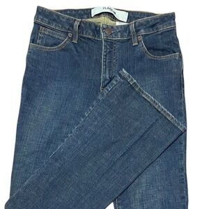 GAP Flare Stretch Jeans Dark Wash Denim Women Retro Classic Style Size 6 Long‎